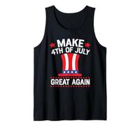 Make 4th of July Great Again Hat Indepedence Day Patriotic Canotta