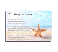 Make A Difference Poster Starfish Story for Motivation Room | Small actions big impact, saving one by one, daily inspiration visual(Unframed,08x12inch(20x30cm))