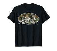 Make A Joyful Noise Camouflage Vintage Distressed Maglietta