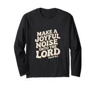 Make a Joyful Noise Unto the Lord Psalm 98:4 Christian Maglia a Manica