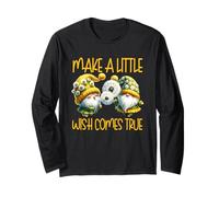 Make A Little Wish Dandelion Gnome Graphic For Gardener Maglia a Manica