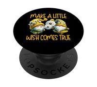 Make A Little Wish Dandelion Gnome Graphic For Gardener PopSockets PopGrip Adesivo