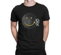 Make A Smile Man's T Shirt The Martian Astronaut O Neck T Shirt Funny Gift Idea Black XXL