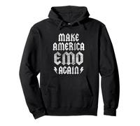 Make America Emo Again Elder Emo Grunge Punk Goth Gothic Felpa con Cappuccio