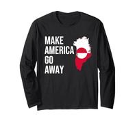 Make America Go Away Greenland Flag Maglia a Manica