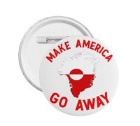 Make America Go Away GreenlandSale Spilla rotonda decorativa 1 pezzo grande