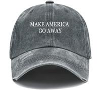 Make America Go Away Hat, berretto Groenlandia, cappello da baseball Make America Go Away, Grigio-PN-1, 53