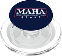 Make America Healthy Again MAHA Fun Election USA 2024 Design PopSockets PopGrip per MagSafe