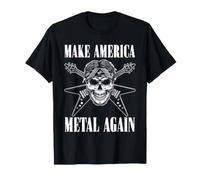 Make America Metal Again Trump Rock Heavy Music Thrash Maglietta