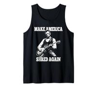 Make America Shred Again Presidente Lincoln Suonando la Chitarra Canotta
