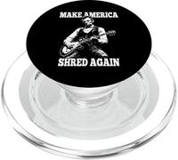 Make America Shred Again Presidente Lincoln Suonando la Chitarra PopSockets PopGrip per MagSafe