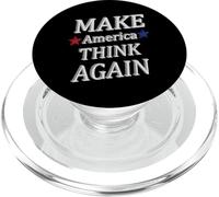Make America Think USA Politics American Free Thinker PopSockets PopGrip per MagSafe