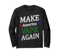 Make America Vape Again Meme Dispositivo Vaping aromatizzato Divertente Maglia a Manica