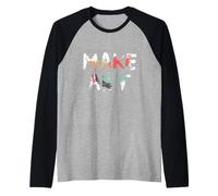 Make Art Crea Arte Maglia con Maniche Raglan