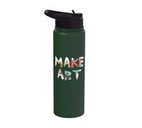 Make Art crea arte Stainless Steel Insulated Water Bottle