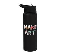 Make Art crea arte Stainless Steel Insulated Water Bottle