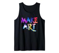 Make Art Pittore Artista Insegnante Artsy per Uomini Donne Bambini Canotta
