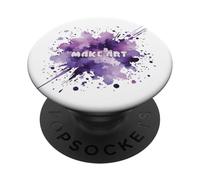 Make Art - Vernice ad acquerello viola PopSockets PopGrip Adesivo