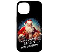 Make Christmas Great Again - Trump Santa Funny Graphic Custodia per iPhone 15