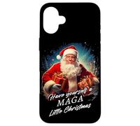 Make Christmas Great Again - Trump Santa Funny Graphic Custodia per iPhone 16 Plus