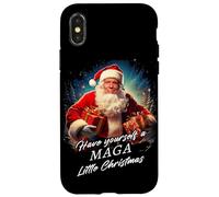 Make Christmas Great Again - Trump Santa Funny Graphic Custodia per iPhone X/XS
