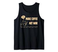 Make Coffee Not War - Simpatico Amante dei Gatti e del caffè - TFS Canotta