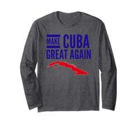 Make Cuba Great Again Map Revolution Freedom Democracy Free Maglia a Manica