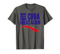 Make Cuba Great Again Map Revolution Freedom Democracy Free Maglietta