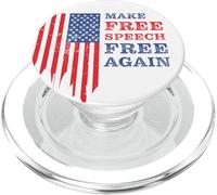 Make Free Speech Free Again: First Amendment Conservative PopSockets PopGrip per MagSafe