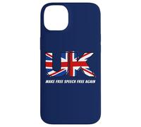 Make Free Speech Free Again: UK Flag Conservative Custodia per iPhone 14 Plus