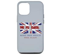Make Free Speech Free Again: UK Flag Conservative Grunge Custodia per iPhone 12/12 Pro