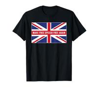 Make Free Speech Free Again: UK Flag Conservative Maglietta