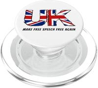 Make Free Speech Free Again: UK Flag Conservative PopSockets PopGrip per MagSafe