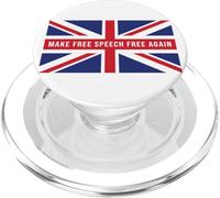Make Free Speech Free Again: UK Flag Conservative PopSockets PopGrip per MagSafe