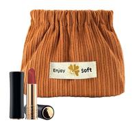 Make generico -up in velluto a coste Make -Up -Rossetto Côte -RIBBBED, Make -Up Makeup Makeup Makeover | Spaziosa custodia per lo stoccaggio, borse di stoccaggio