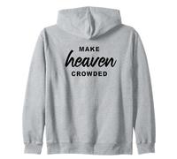Make Heaven Crowded - Born-Again Christian Faith Minimal Felpa con Cappuccio