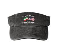 Make Irann Free Again Support Freedom for The Irannian Cappellini con Visiera Parasole Cappello Confortevoli Regolabile Cappelli con Visiera Parasole per Ciclismo Donna All'Aperto