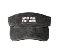 Make Irann Free Again Support Freedom for The Irannian Cappellini con Visiera Parasole Cappello da Sole Regolabile Sportivi Cappellino con Visiera Parasole per Estivo Donna Casuale