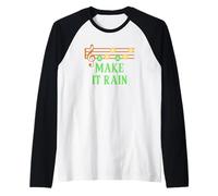 Make It Rain Song of Storms - Awesome 90's Novelty Design Maglia con Maniche Raglan