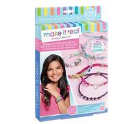 Make It Real 1206 Arcobaleno Bling Bracciali - Bracciale Fai da Te Bead & Knot Fare Kit per Ragazze