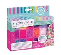 Make It Real 1704 Heishi Beads with Storage Case Arts And Crafts Set,Silver