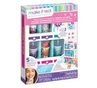 Make It Real 2701 Distributore Automatico di Lucidalabbra Profumati alla Frutta e Smalto con Adesivi per Unghie, Kit Ragazze, Idea Regalo Originale, Giocattolo Creativo, Ideale dagli 8 anni