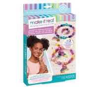 Make It Real - Arcobaleno Sogno Gioielli. Bracciale Fai da Te di Fascino Che Rendono Kit for Girls. Arti e Mestieri Kit per progettare e Creare Unico Tween bracciali e Un Anello
