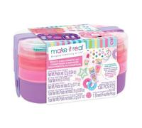 Make It Real: Beauty 2-Go! Set di cosmetici - 136 pezzi, Glamour per occhi, unghie dei capelli, scomparti per vassoio, custodia rosa e viola, ragazze e ragazzi a partire da 8 anni