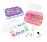 Make It Real Beauty 2-Go - Set di cosmetici per bambine dai 8 anni in su | Set di trucchi per bambini con 4 ripiani, accessori per capelli, clip e cravatte, lucidalabbra, ombretti, smalti