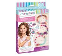 Make it Real Kit fai da te Braccialetti e tatuaggi con motivi floreali per ragazze