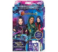 Make It Real Discendenti Disney 3 Fashion Design Sketchbook. Disney ispirato Fashion Design Coloring Book for Girls. Include Evie, Mal e Uma Sketch pagine, stencil, adesivi