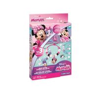 Make It Real Disney Junior Minnie Kit Braccialetti con Libro di Storie - Crea 3 Braccialetti con Charm di Minnie, Paperina e Figaro, Perline Colorate e Libricino, Regalo Bambine dai 4 Anni