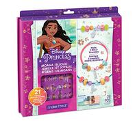 Make It Real Disney Princess Moana Kit Creazione Braccialetti Gioielli con Ciondoli e Gemme per Ragazze - Moda Arti e Mestieri per Bambini da 8-10-12-14 Anni
