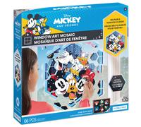 Make It Real Disney: Window Art Mosaic - Mickey & Friends - 66 PC il puzzle Clings Create un numero di bambini di et compresa tra 12,2 x 13,5